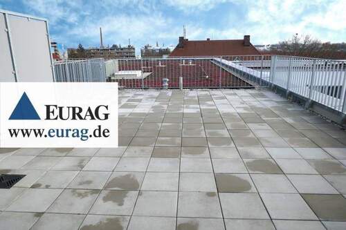 Terrasse - N-Schweinau: Exklusive 3-Zi-Whg, 5.OG, fantastische Dachterr., EBK, Lift, TG, Neubauprojekt NEO