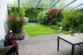Terrasse mit Glasdach - 