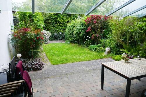 Terrasse mit Glasdach - 