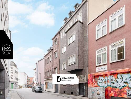 Titelbild - Duisburg-Dellviertel: Dreieinhalb-Zimmer-Dachgeschosswohnung mit großzügiger Wohnküche und Abstellr.
