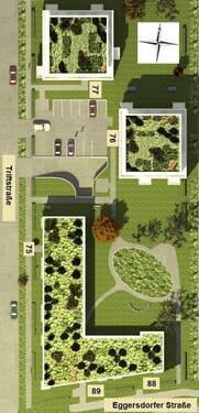 Lageplan mit Hausnummern und Ausrichtung.jpg - 3 Zimmer Terrassenwohnung in Petershagen/Eggersdorf