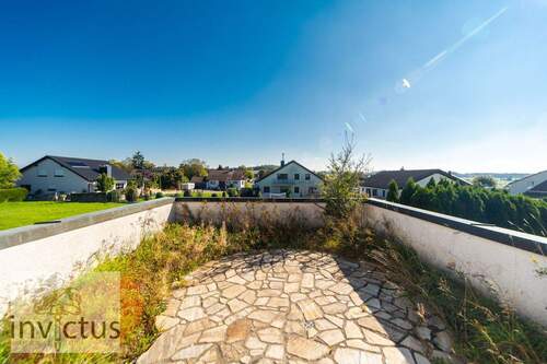 Sonnenterrasse im OG mit Pflanzbereich - 