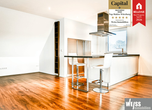 Küche - Stilvolle 2,5-Zimmer-Maisonette-Wohnung