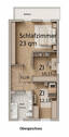 schematischer Grundriss 1 OG - 