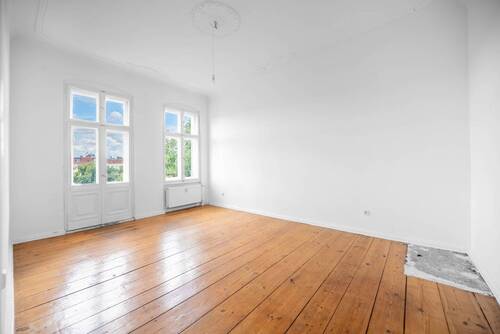 Wohnzimmer - 2 Zimmer Etagenwohnung zum Kaufen in Berlin