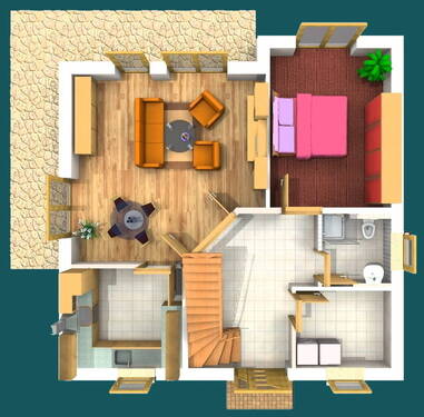 DUMAX SD 130 - EG-3D - 5 Zimmer Einfamilienhaus in Wagenfeld