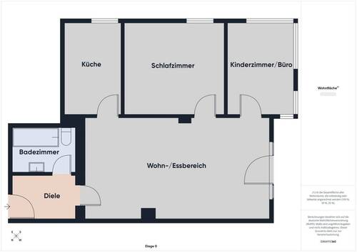 Beispiel 3 Zimmerwohnung - 