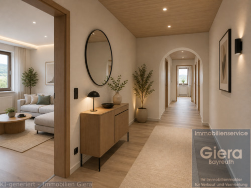 Flur/Eingang Visualisierung - 3 Zimmer Etagenwohnung in Hummeltal