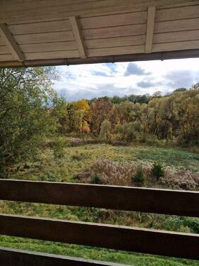 Blick vom Balkon - 1 Zimmer Etagenwohnung in Schorfheide