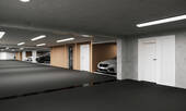 Illustration der Tiefgarage - 