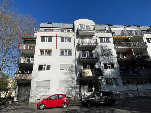 Hausansicht mit Lage der ETW - 3 Zimmer Etagenwohnung in Chemnitz