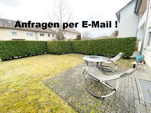 Anfragen per E-Mail einreichen! - EINZELPERSON: 2.0 Zimmer Erdgeschoss-Whg. mit Einbauküche, Terrasse und Garage