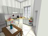Küche - 3D Foto - Großzügige Altbau Wohnung mit 4 Zimmern in Halensee - Langfristig Vermietet!
