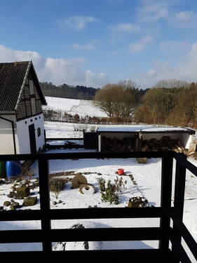 Aussicht im Winter - 8 Zimmer Bauernhaus, Landhaus zum Kaufen in Niederwambach-Ascheid