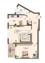 Grundriss - Etagenwohnung mit 55,00 m² in Frankfurt zum Kaufen
