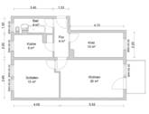 Grundriss - Etagenwohnung mit 59,00 m² in Zwickau zur Miete
