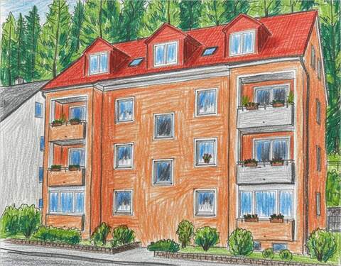 Platzhalter - Wohnen mit Weitblick - Dachgeschosswohnung mit Galerie und Loggia