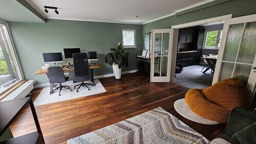 Wohnzimmer (EG) - Doppelhaushälfte mit 120,00 m² in Hamburg zur Miete