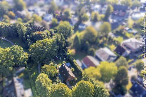 Grundstück von oben - Blick von West-Nordwest - 