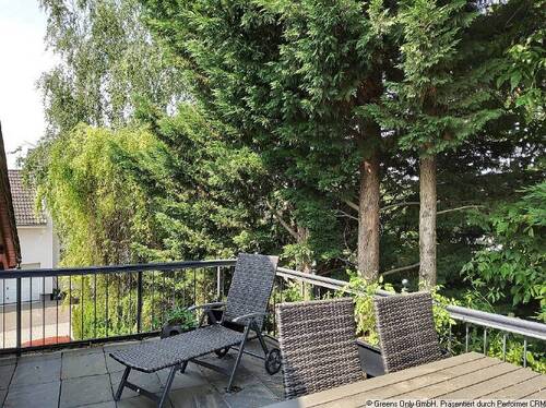 Terrasse Blick nach Nord-West - Etagenwohnung mit 68,50 m² in Dallgow-Döberitz zur Miete