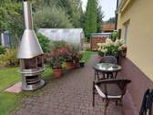 Terrasse mit Außenkamin - 