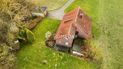 Außenansicht Drohne 3 - 7 Zimmer Einfamilienhaus in Kirchlengern