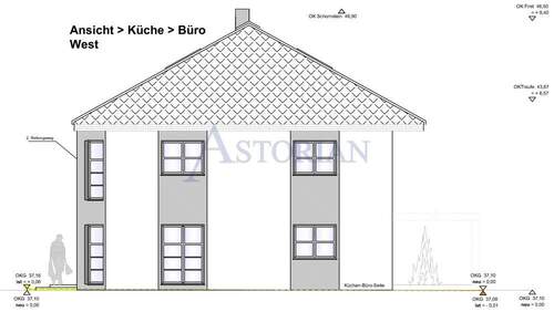 Haus F Ansicht West - 