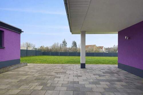 überdachte Terrasse - 4 Zimmer Einfamilienhaus zum Kaufen in Konken