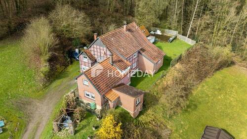 Außenansicht Drohne 5 - Einfamilienhaus mit 320,00 m&sup2; in Vlotho zum Kaufen