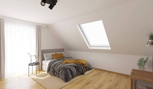 Gemütliches Schlafzimmer - 5 Zimmer Einfamilienhaus zum Kaufen in Schönwalde-Glien