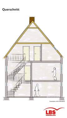 Querschnitt mit Spitzboden - 