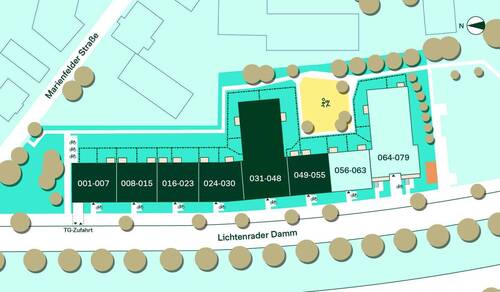 Lageplan Lichtenrader Bogen - 
