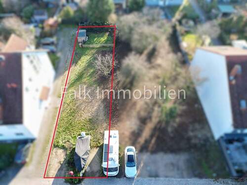 Drohnenaufnahme - ***Hier kann Ihr Reihenendhaus entstehen - Baugrundstück in ruhiger Lage von Brühl-Rohrhof***