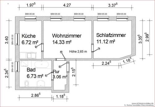 Bild 2 - 2 Zimmer Etagenwohnung zur Miete in Großschirma / Siebenlehn