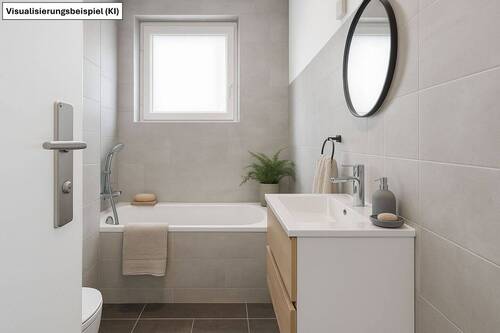 Badezimmer - Visualisierung Modernisierung KI - 