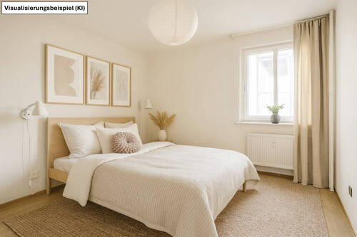 Schlafzimmer - Visualisierung Modernisierung KI - 