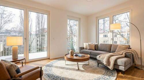 Visualisierung Wohnbereich - Bereit für Sie: Modernes Zuhause mit Terrasse und Balkon in gefragter Kiezlage