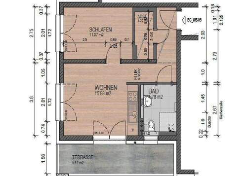 Bild 4 - Etagenwohnung mit 46,40 m&sup2; in Oschersleben zur Miete