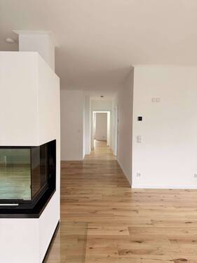 Blick Richtung Schlafbereiche - Terrassenwohnung mit 123,00 m&sup2; in Berlin zum Kaufen