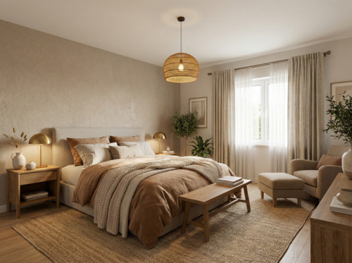 KI generiertes Schlafzimmer - 