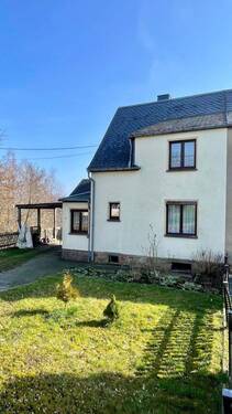 Gartenansicht - 4 Zimmer Doppelhaushälfte in Lunzenau