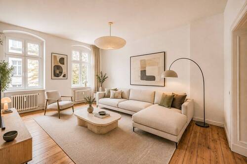 Einrichtungsbsp. Wohnzi. (KI) - 2 Zimmer Etagenwohnung zum Kaufen in Berlin
