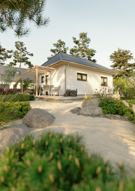Gartenansicht WD - 2 Zimmer Bungalow in Schwerin