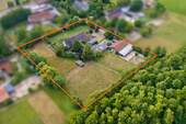 Luftansicht Hofreite - Bauern-Pferdehof mit viel Potenzial und hervorragender Infrastruktur!