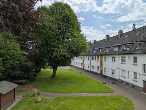 Blick nach Süden in den Garten - Etagenwohnung mit 77,60 m² in Herten zum Kaufen