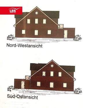 Neubau Seitenansichten - 2 Zimmer Etagenwohnung in Papenburg