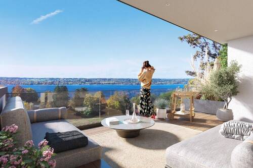 Visualisierung Ausblick - 5 Zimmer Doppelhaushälfte zum Kaufen in Herrsching