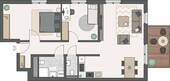 Grundriss Wohnung 06 I 10 - 