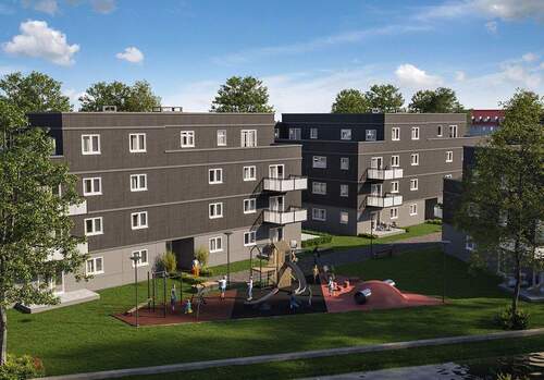 Haus 3 + 4 Innenhof - 3 Zimmer Etagenwohnung in Murrhardt