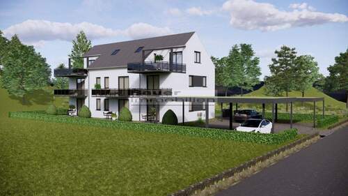 Ostansicht_Mörikeweg - KFW - 0,01 % - Dachgeschosswohnung mit großer Dachterrasse in begehrenswerter Lage zu verkaufen.